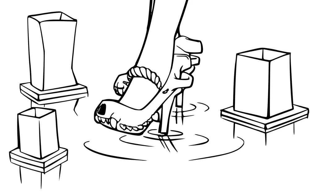 Lolita Fashion #23 Holy Lantern | Wolf Heels and Obon lantern close up | This Mortal Coil