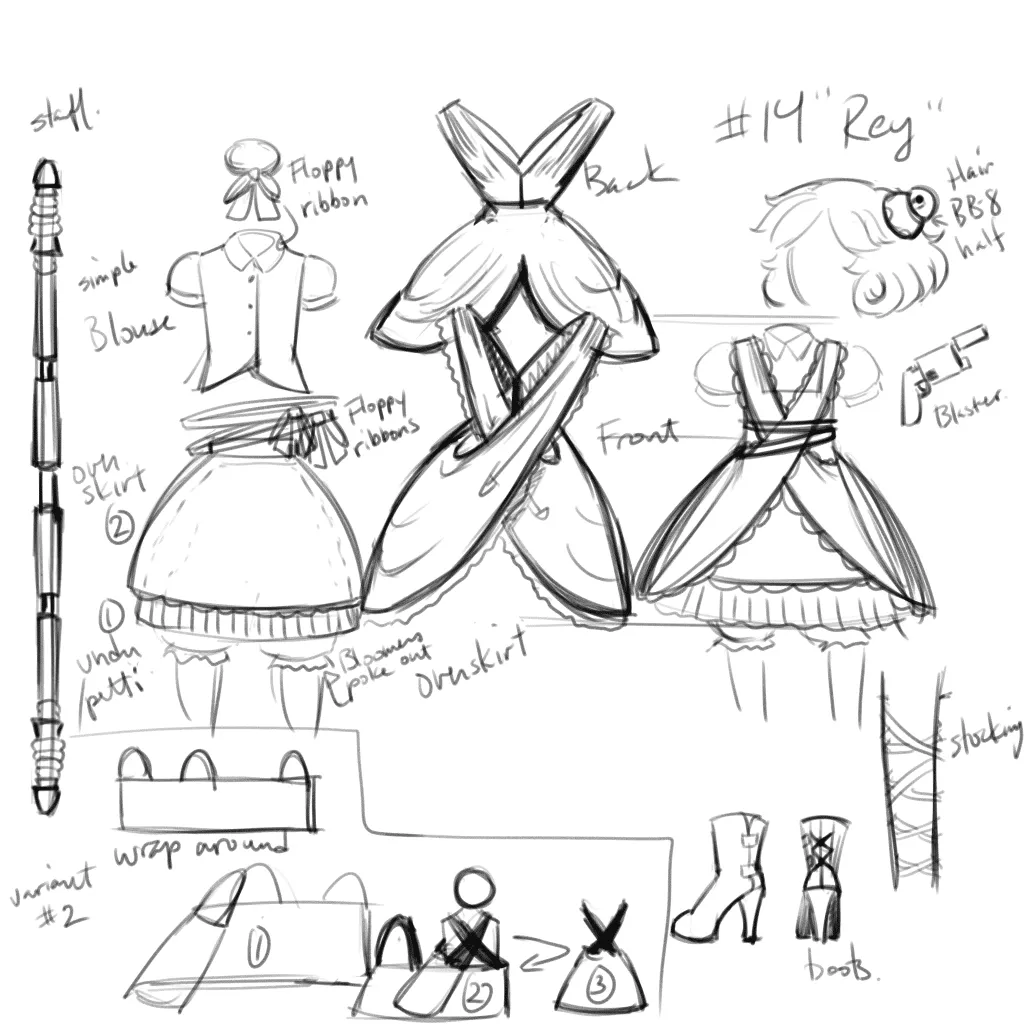 14 Lolita Fashion Kamiko Rey Star Wars Force Awakens Design