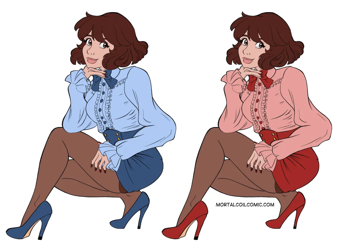 Kamiko Crouch Red vs Blue WIP