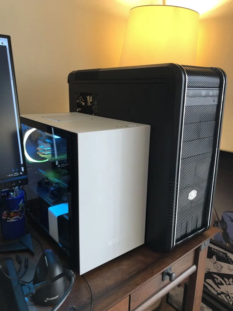 Glenn's New Computer - Ryzen Geforce NZXT H210i comparison