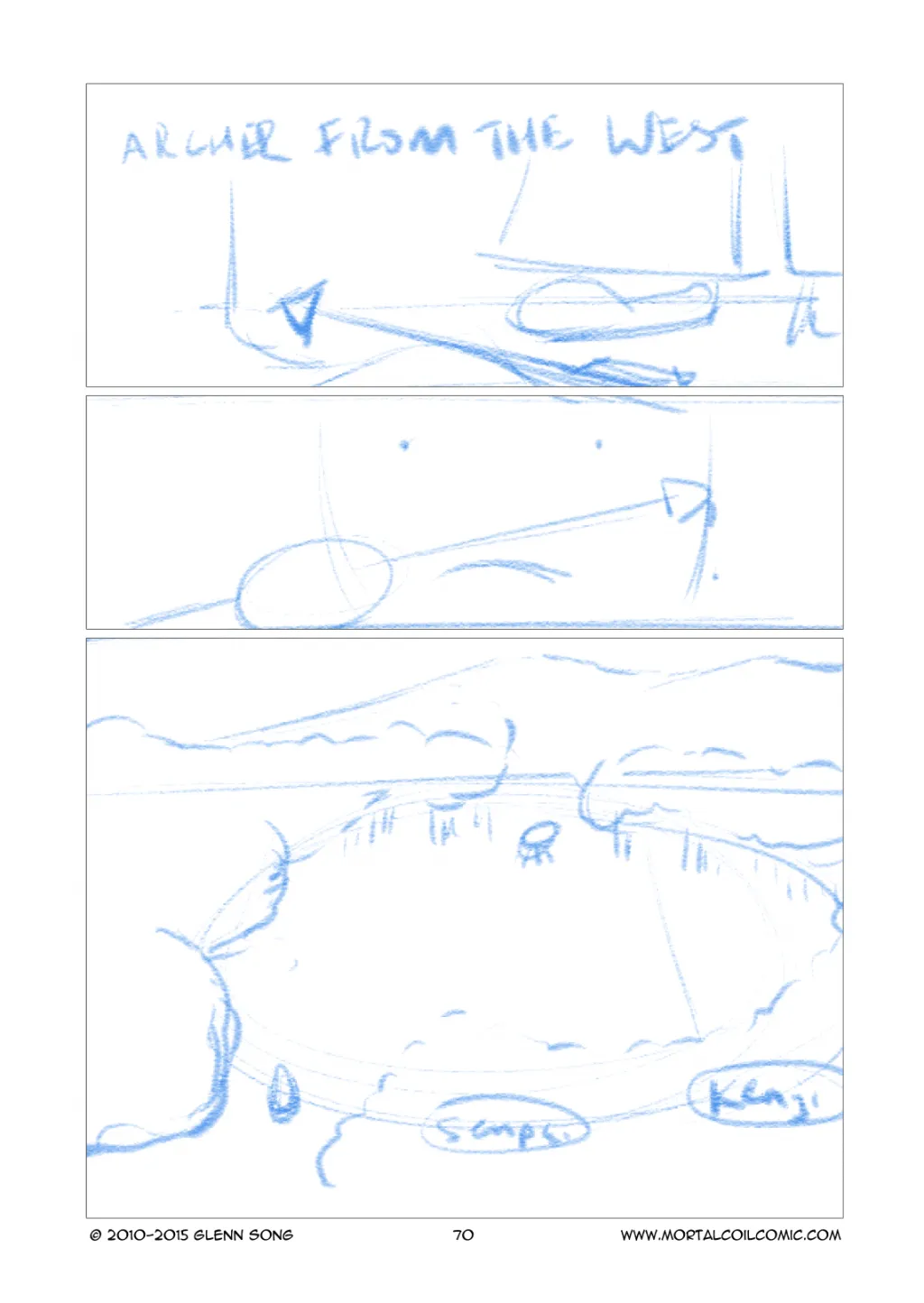 Archer of the West - 1 Storyboard
