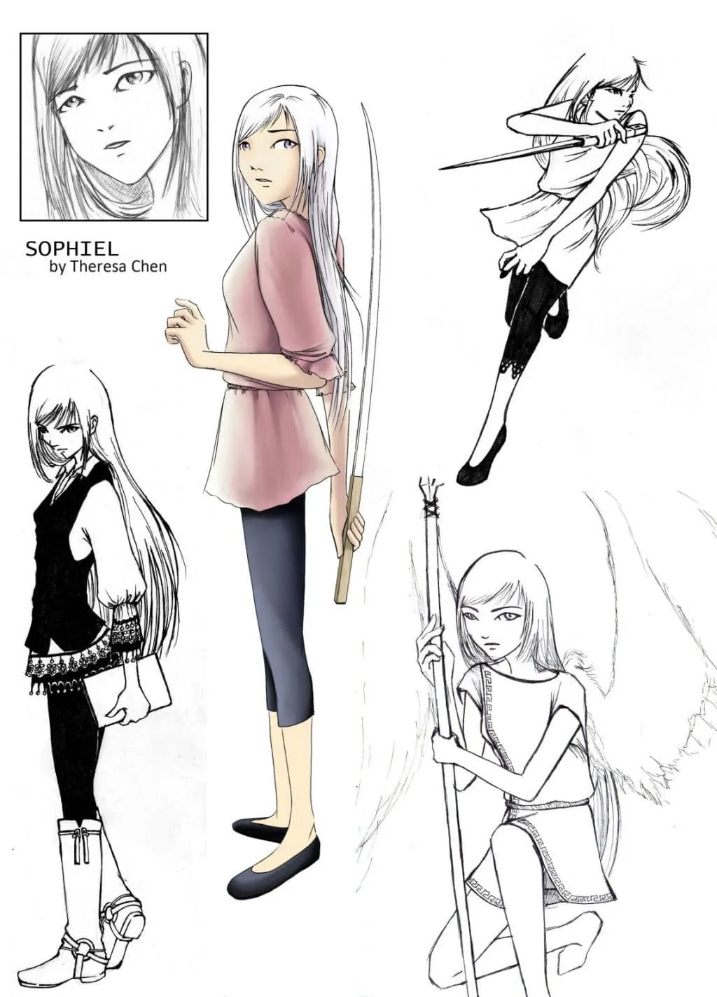 Sophiel Character Sheet by Theresa Chen