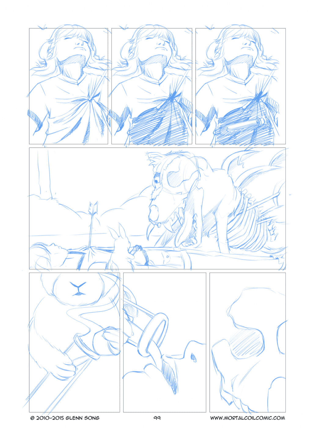 The Miracle, Page 3 Pencils