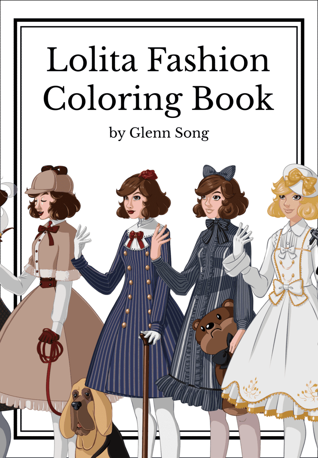 Lolita Fashion Coloring Book Cover | This Mortal Coil