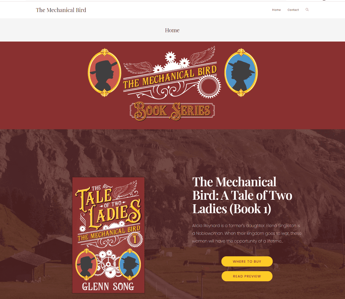 The Mechanical Bird Website Preview