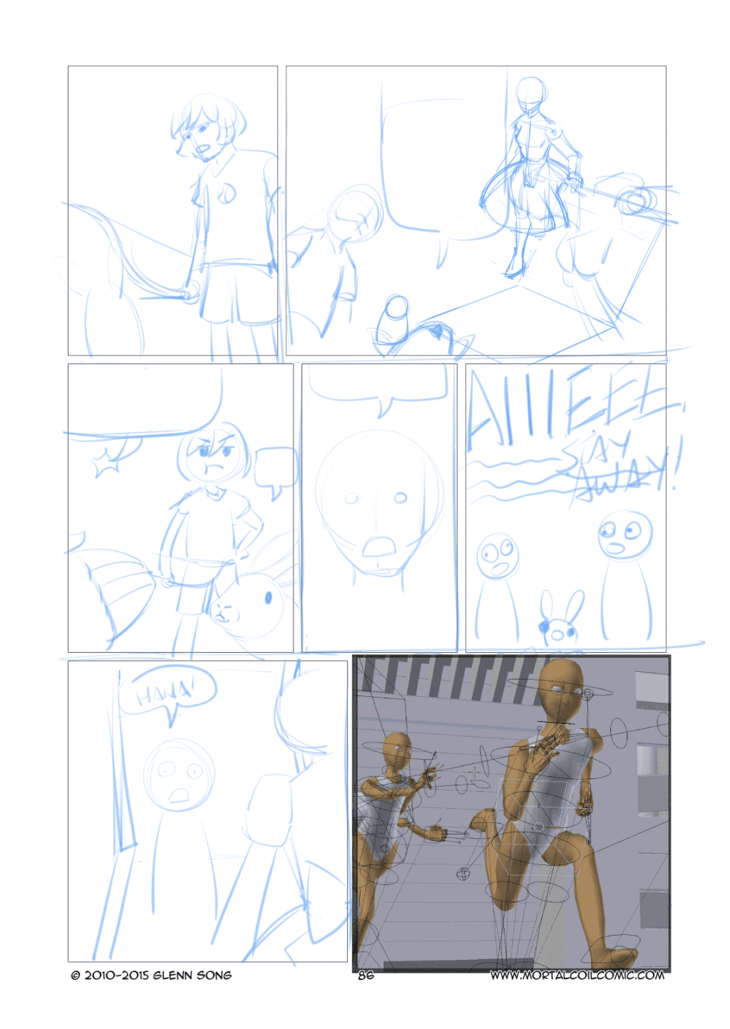 A Voice in the Woods - 3 Storyboards