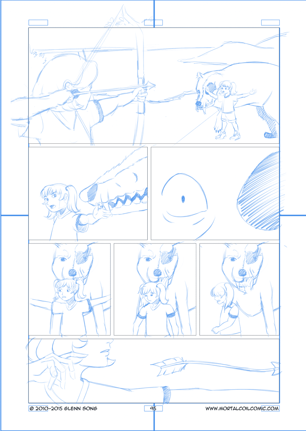 A Wolf's Cry, Page 5 Pencils